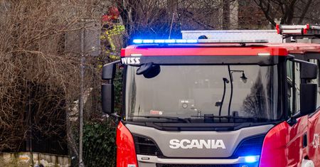 Tragiczny poranek. Przyjechali strażacy. Mężczyzna nie żyje