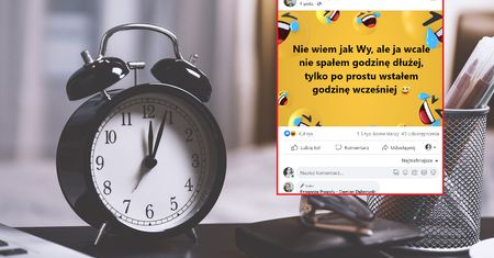 Zmiana czasu z letniego na zimowy. "Ja po prostu wstałem wcześniej"