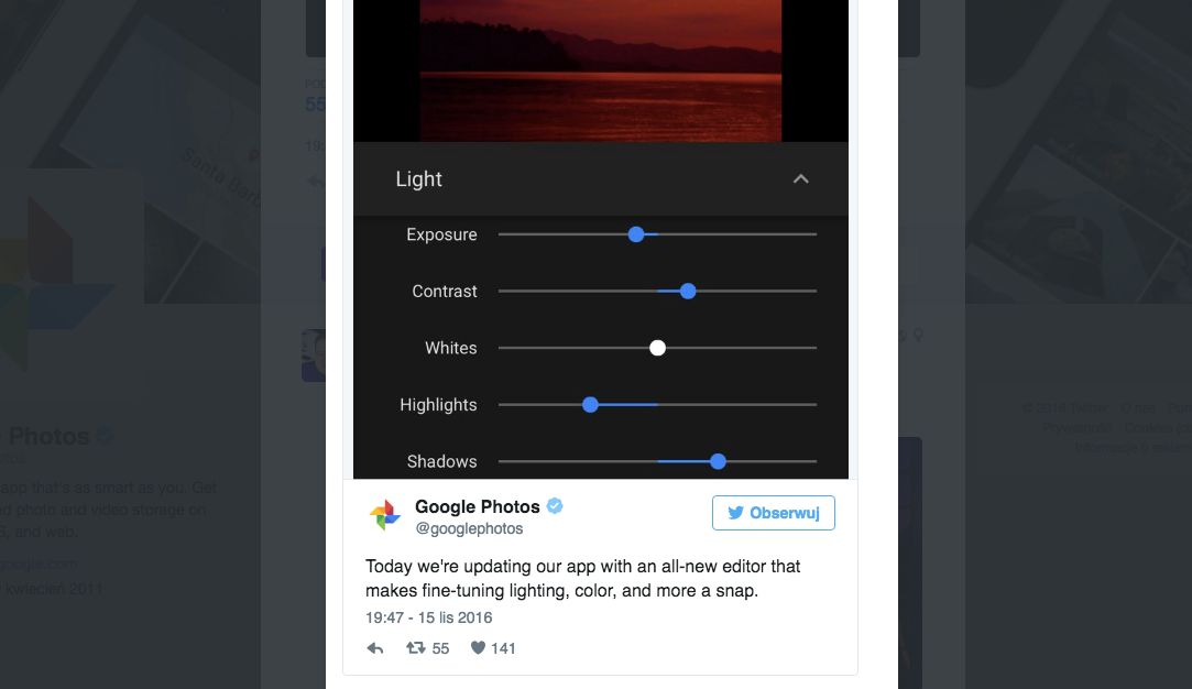 źródło: https://twitter.com/googlephotos