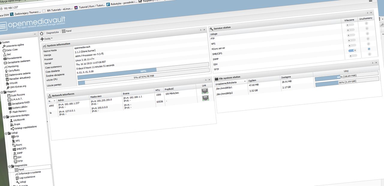 Nowa odsłona systemu do budowy serwera NAS — OpenMediaVault 2.1 wydany