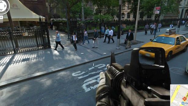 Google Street View jako shooter FPP 1
