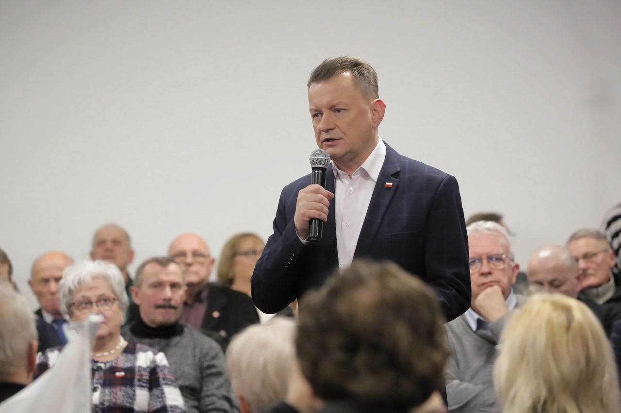 "Odpowie mi pan?". Incydent na spotkaniu z Błaszczakiem
