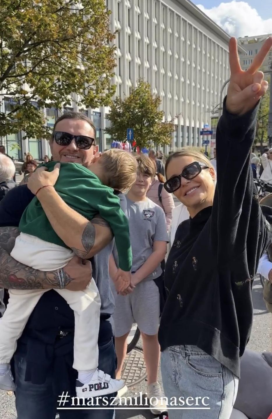 Małgorzata Rozenek relacjonuje "Marsz Miliona Serc"