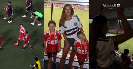 Anna Lewandowska z córkami wpadły pokibicować Robertowi podczas meczu. Po golu Lewego SKAKAŁY Z RADOŚCI! (ZDJĘCIA)