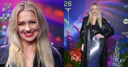 Barbara Kurdej-Szatan DEBIUTUJE na ramówce TVN w "blaszanej" spódnicy i topie. Stylowo? (ZDJĘCIA)
