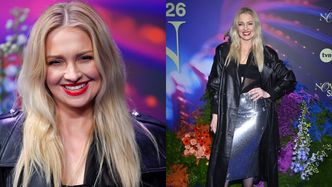 Barbara Kurdej-Szatan DEBIUTUJE na ramówce TVN w "blaszanej" spódnicy i topie. Stylowo? (ZDJĘCIA)