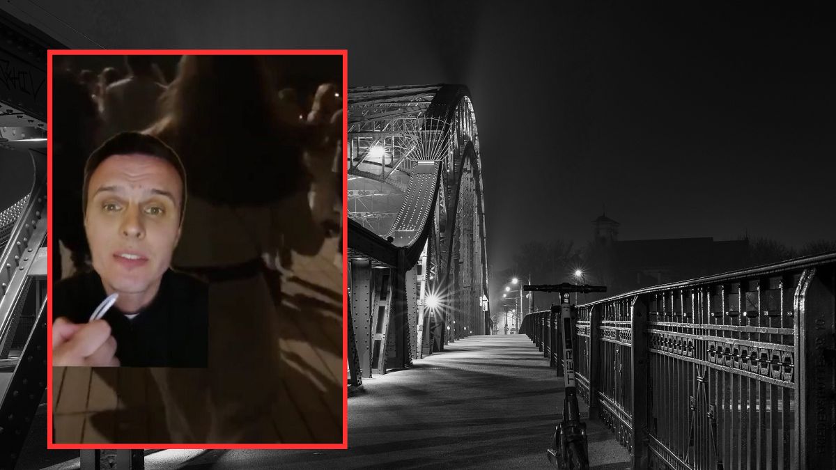 Impreza pod mostem. Ksiądz opowiada o pewnej dziewczynie. 