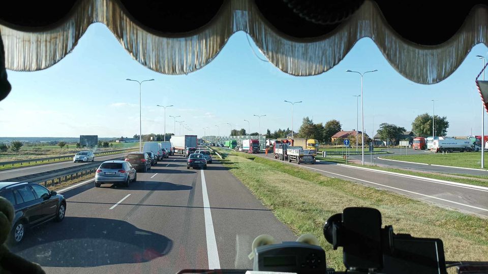 Wypadek na S12/S17 na wysokości miejscowości Janówek w kierunku Lublina