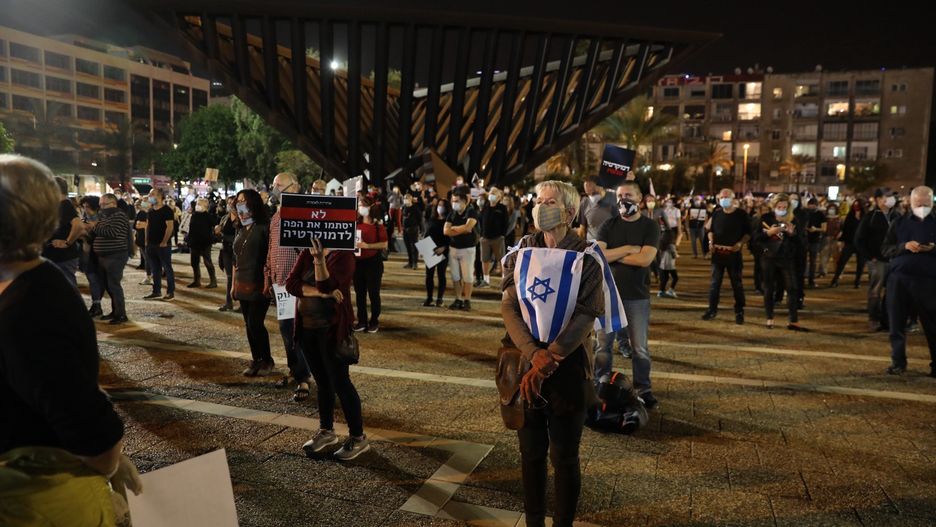 Koronawirus. Protesty w Tel-Awiwie mimo pandemii