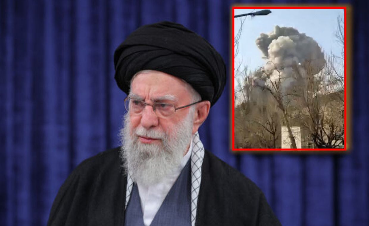 Atak Izraela na Iran. Kłęby dymu nad domem ajatollaha Chameneia