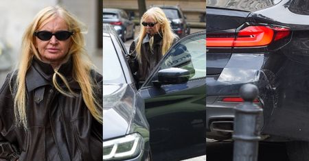 Opatulona Monika Olejnik szpanuje na ulicach stolicy torebką za 20 tysięcy złotych. Uwagę zwracało porysowane auto dziennikarki