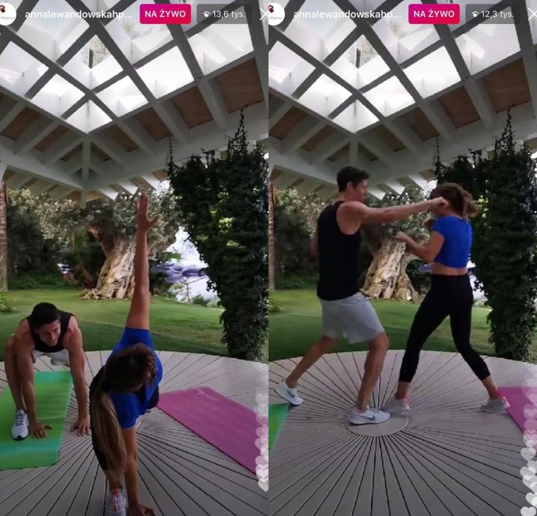 Anna Lewandowska trenuje Roberta
