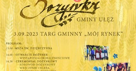 Dożynki w Ułężu 2023. Występy artystyczne, potańcówka i atrakcje dla dzieci