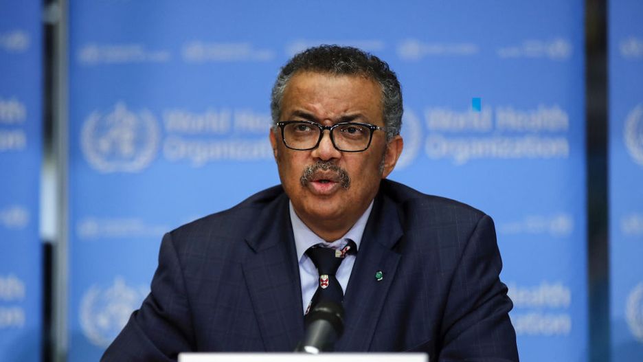 World Health Organisation Update On COVID-19 Situation
Tedros Adhanom Ghebreyesus, director general of the World Health Organization (WHO), speaks during a news conference on COVID-19 in Geneva, Switzerland, on Tuesday, Feb. 18, 2020. So far, 73,424 people have been infected with COVID-19  and 1,873 have died around the world, the vast majority of them in China's Hubei province. Photographer: Stefan Wermuth/Bloomberg via Getty Images
Bloomberg
communicable diseases, newser, presser, press, news conference, swiss, health, coronavirus covid 19, disease, illness, european, chinavirus2020, emea, infectious diseases, infectious diseases coronavirus