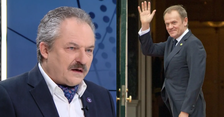 Jakubiak o Tusku: "Ktoś mu zasunął ze stajni białego konia i został mu mały kucyk"