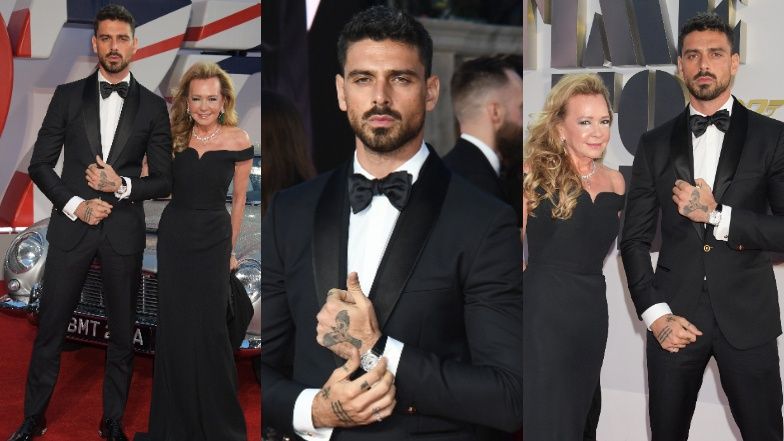 Elegancki Michele Morrone pozuje na premierze najnowszego Jamesa Bonda (ZDJĘCIA)