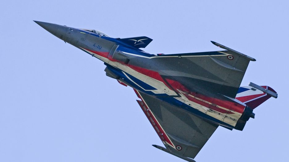 MOSNOV, CZECH REPUBLIC  SEPTEMBER 21:
A Dassault Rafale fighter jet of the French Air Force performs during day two of NATO Days in Ostrava and Czech Air Force Days in Mosnov, Czech Republic, on September 21, 2025. 
The show, Europe's largest security and military exhibition held at Leos Janacek Airport, is celebrating its 25th edition with around 17 participating countries. (Photo by Artur Widak/NurPhoto via Getty Images)