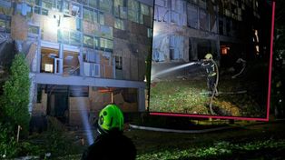Nocny horror w Kijowie. Rakiety spadły na miasto, ranne dzieci