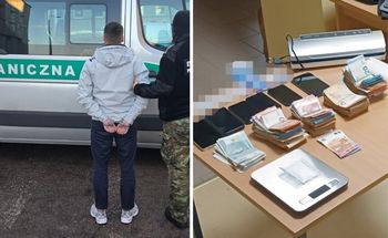 Kokaina, gotówka i 10 kart sim. Ukrainiec zatrzymany