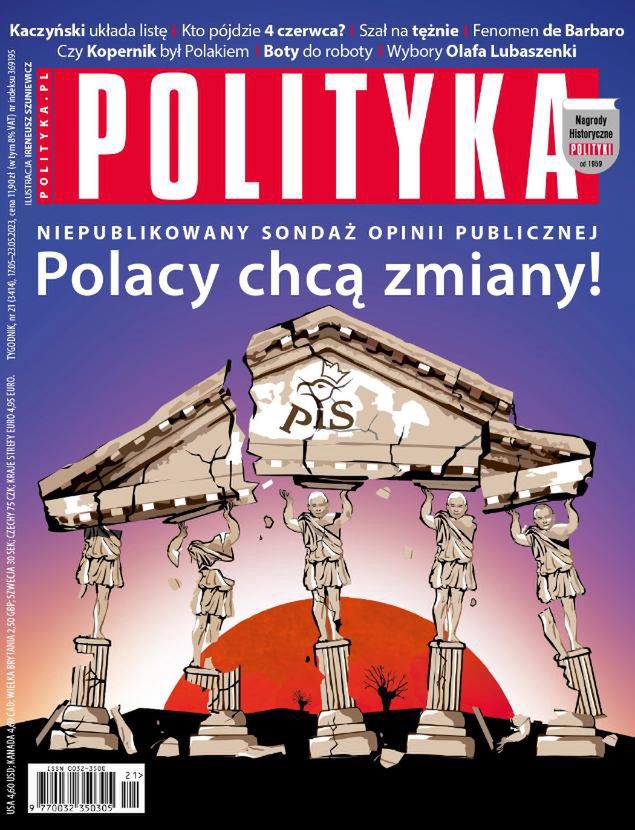 Okładka tygodnika "Polityka"