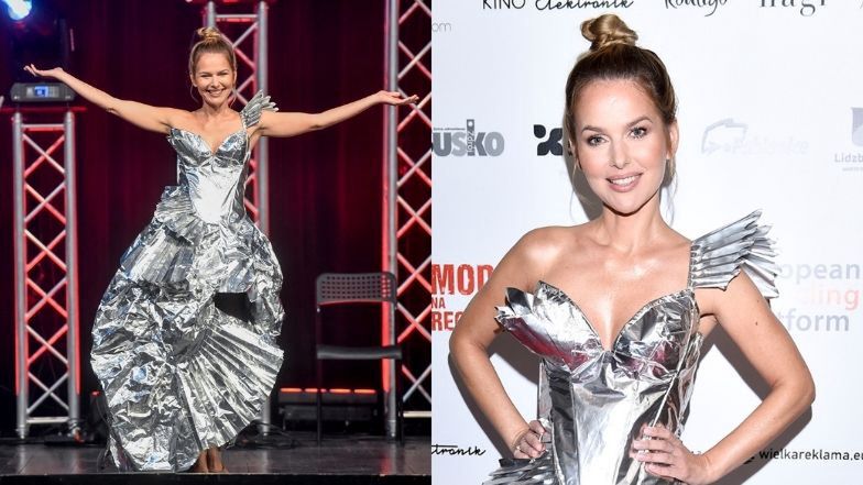 Celebrytki na pokazie "Moda na recykling 2"
