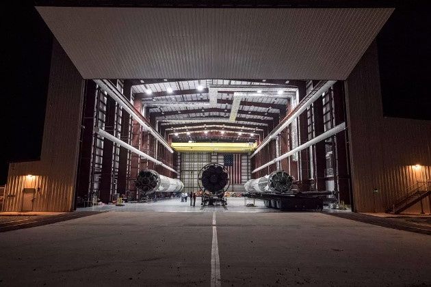 SpaceX hangar