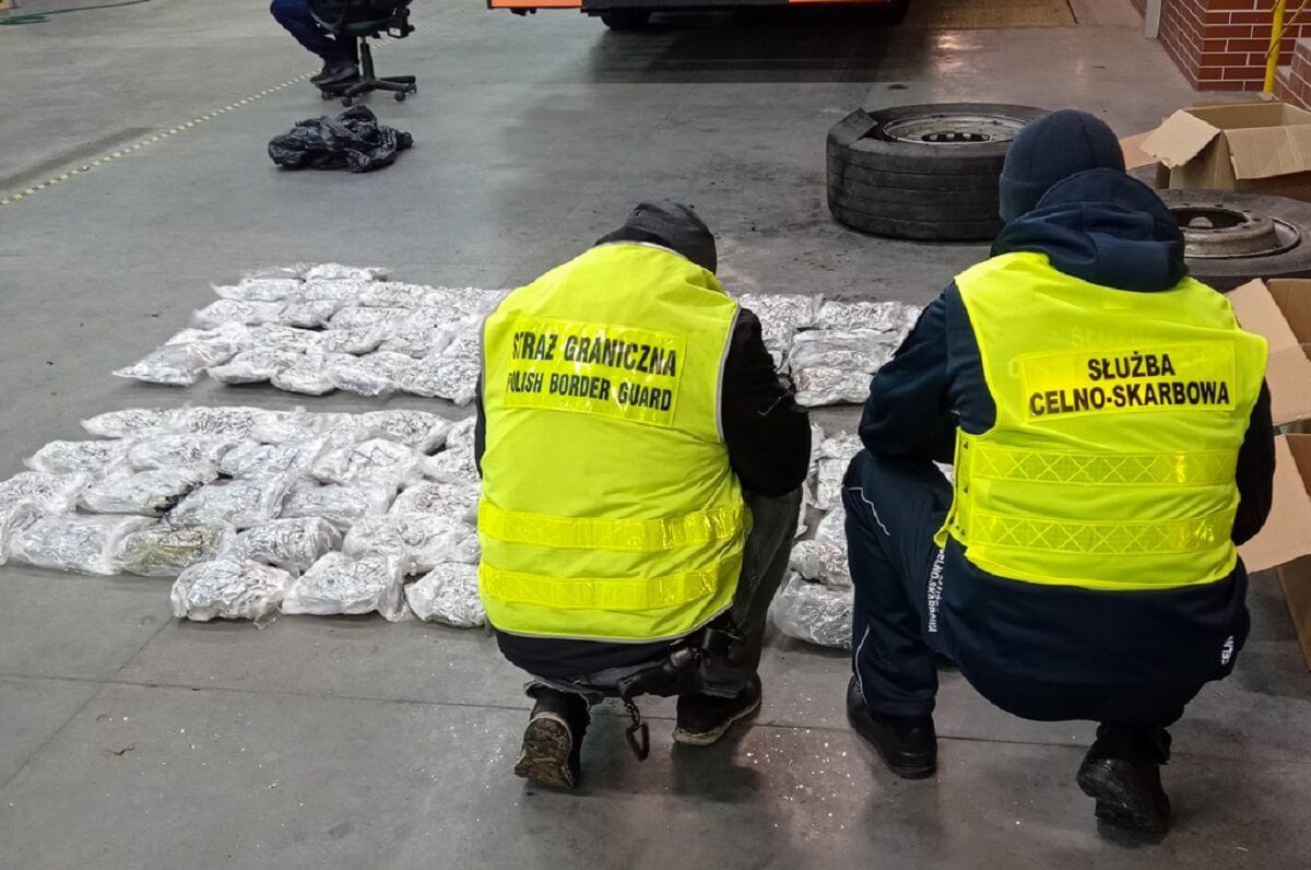 Marihuana znaleziona w ciężarówce