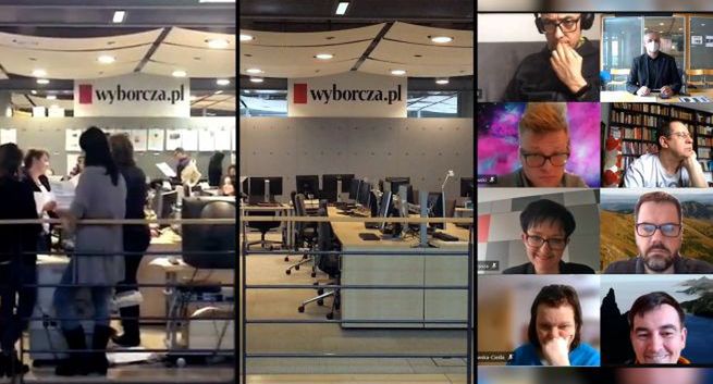 „Gazeta Wyborcza” publikuje wideoreportaż o zdalnej pracy redakcji w czasie pandemii