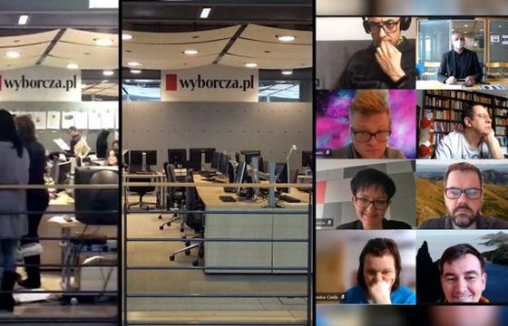 „Gazeta Wyborcza” publikuje wideoreportaż o zdalnej pracy redakcji w czasie pandemii