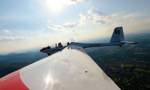 Samolot zahaczył o auta podczas zlotu. Pilot zdołał to wyratować