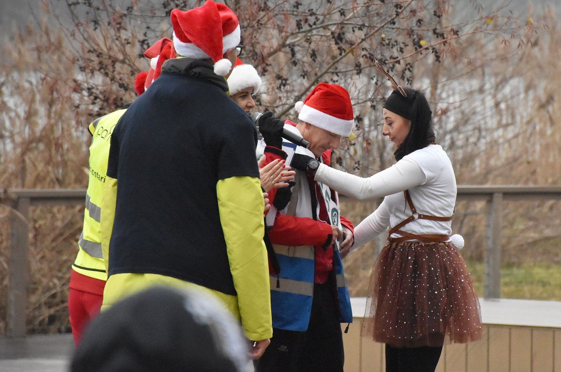 Mikolajki na bulwarze w Malborku, czyli kolejny parkrun