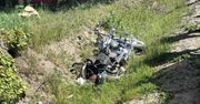 Motocyklista uderzył w betonowy przepust i wpadł do rowu. Trwa reanimacja kierującego