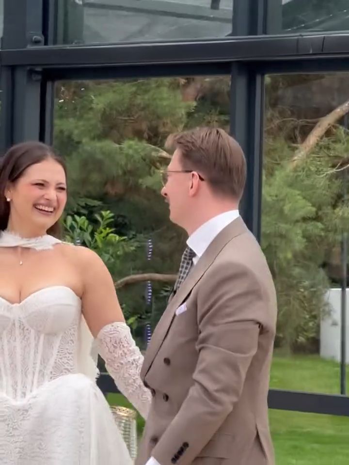 Martyna Kaczmarek z mężem