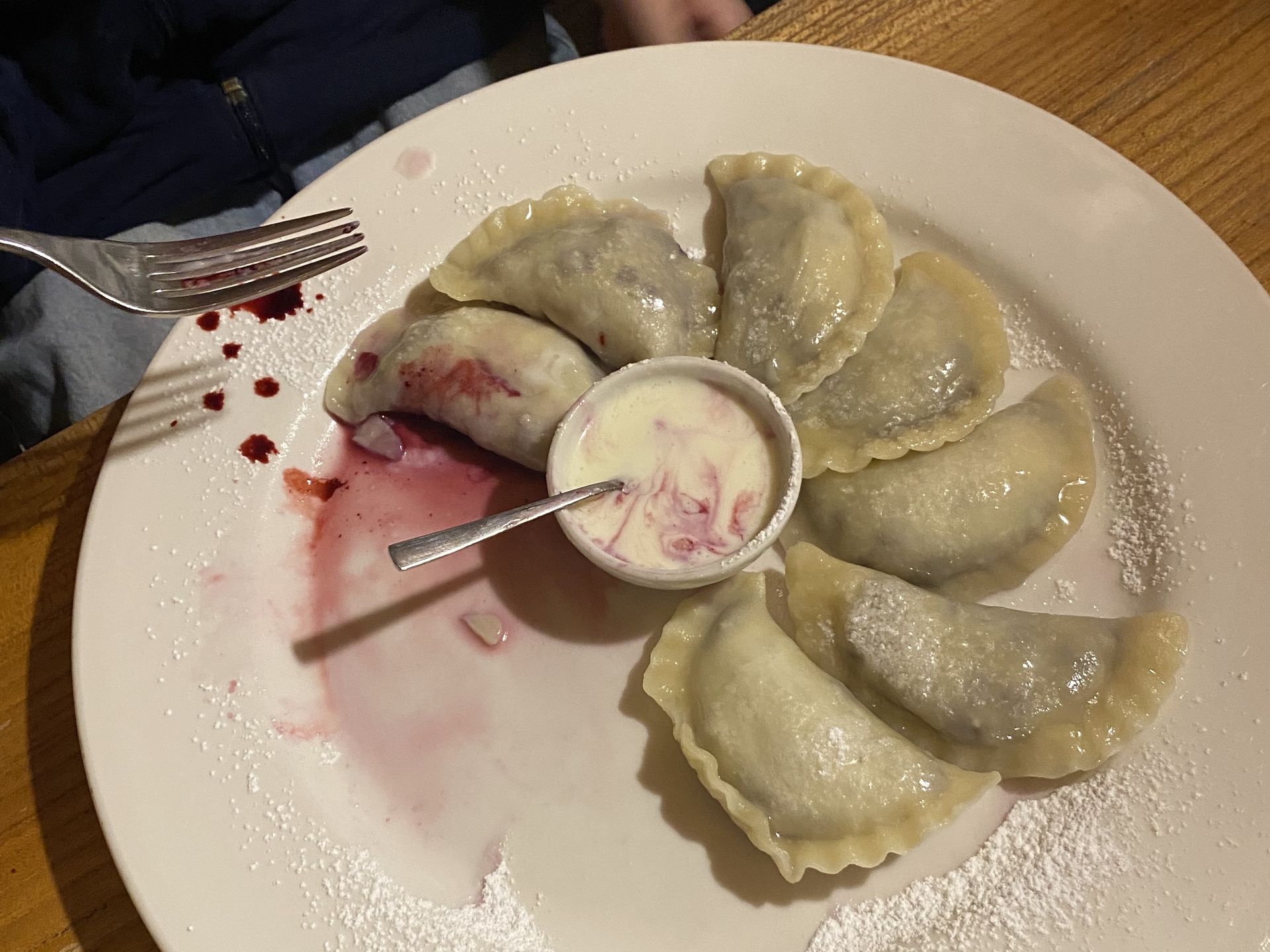 Pierogi z jagodami