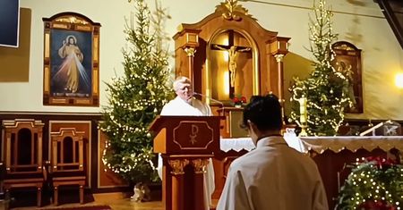 Msza święta w intencji Michaela Jacksona. Nagranie z kościoła w Knurowie