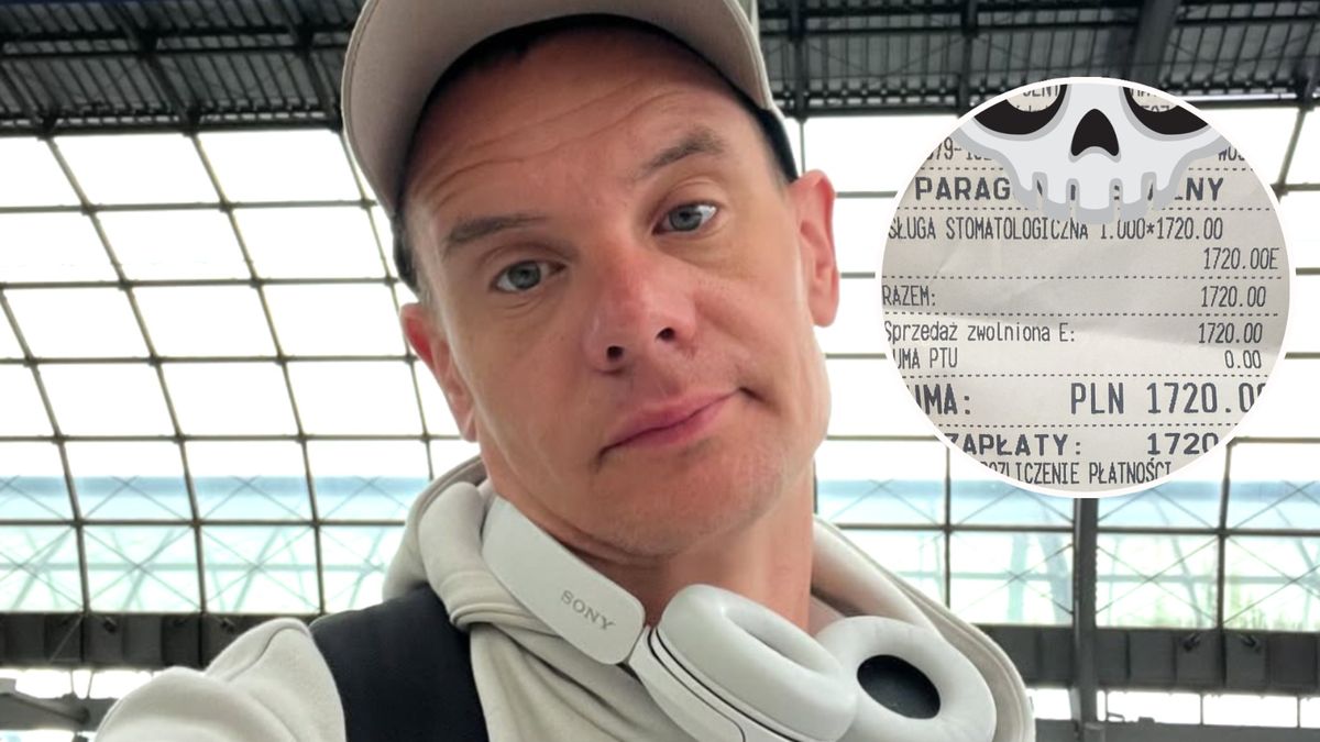 Przemysław Langier pokazał paragon grozy od dentysty