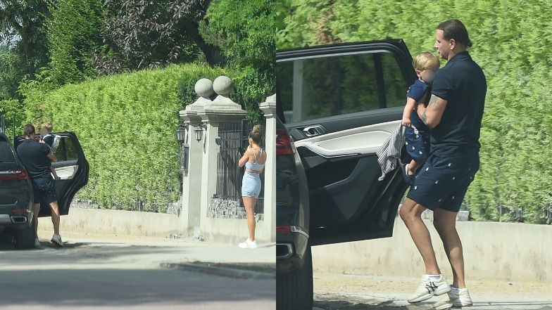 Małgorzata Rozenek trenuje o poranku w sportowym wdzianku, po czym mknie do nowej willi 