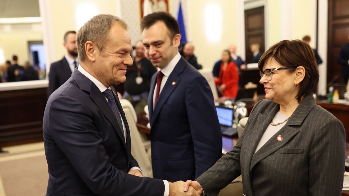 Premier Donald Tusk i ministra zdrowia Izabela Leszczyna