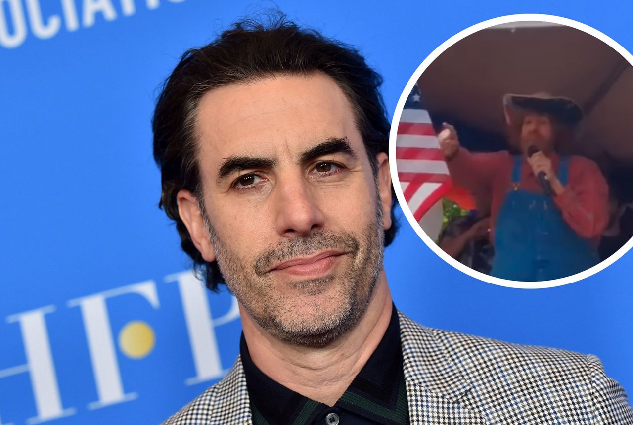 Sacha Baron Cohen znowu w akcji. Skompromitował wiec skrajnej prawicy