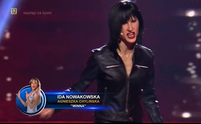 Ida Nowakowska jako Agnieszka Chylińska w programie "Twoja twarz brzmi znajomo"