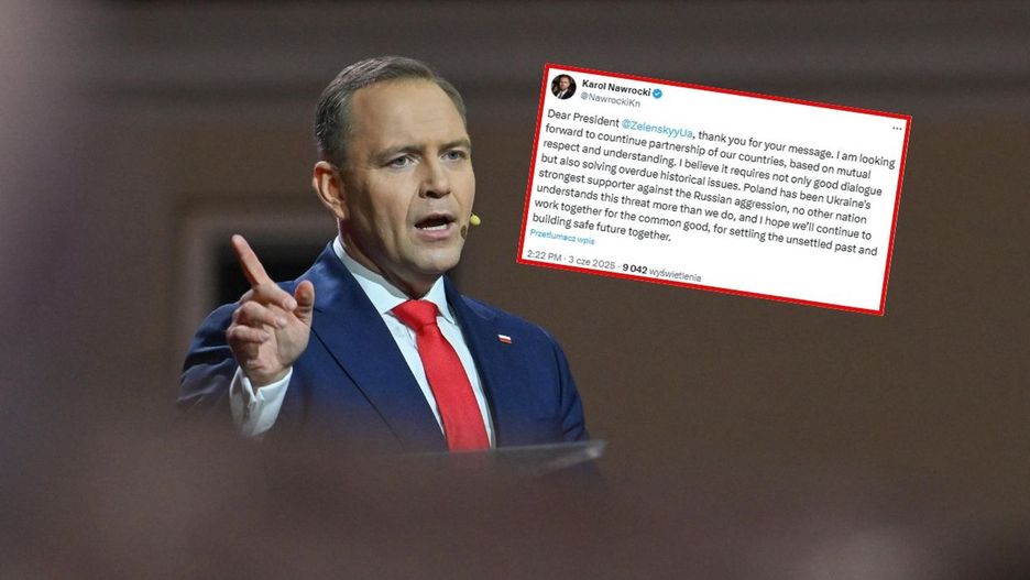 Nawrocki odpowiada Zełenskiemu. Pisze o "problemach historycznych"