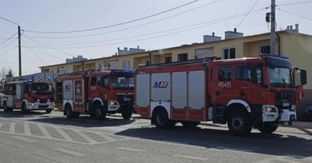 Pożar mieszkania w budynku mieszkalnym wielorodzinnym