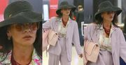 Pastelowa Catherine Zeta-Jones dźwiga torebkę za 24 tysiące złotych