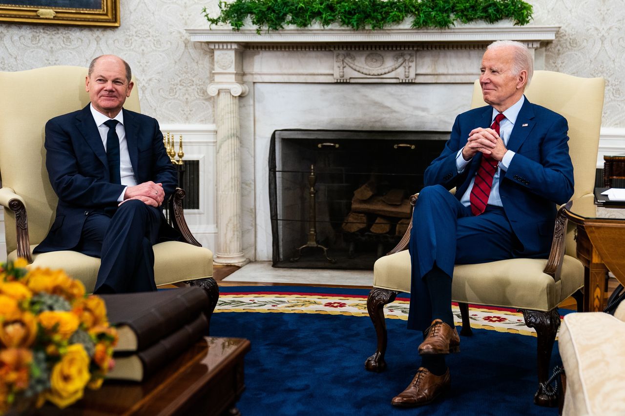 Olaf Scholz and Joe Biden