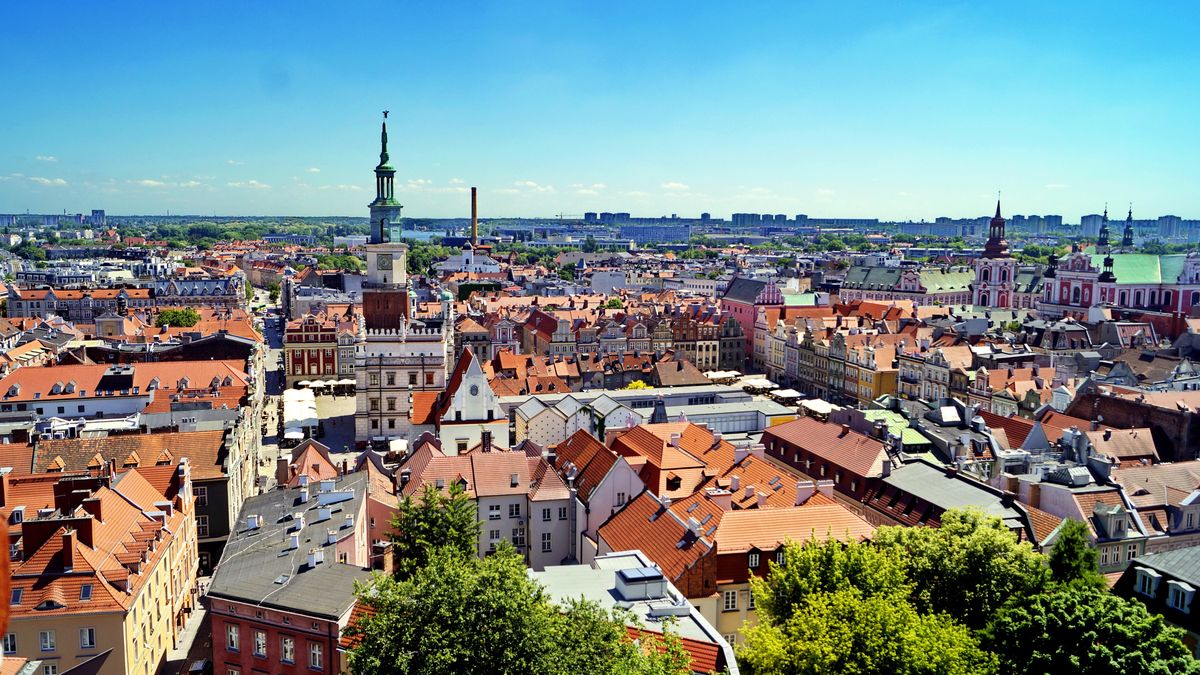 Poznań z lotu ptaka