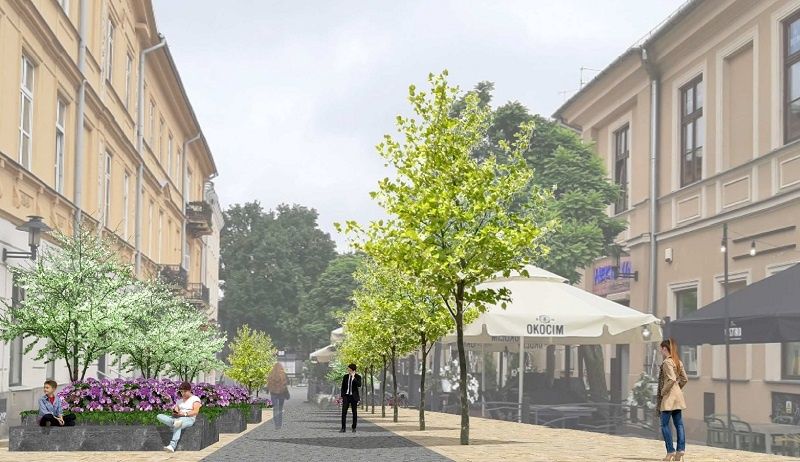Planowany woonerf na ul. Staszica w Lublinie