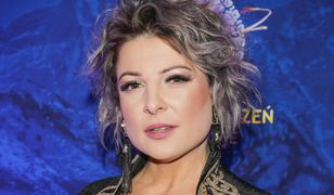 Magda Narożna w długiej seksownej sukni. W Chicago wyglądała niczym diwa