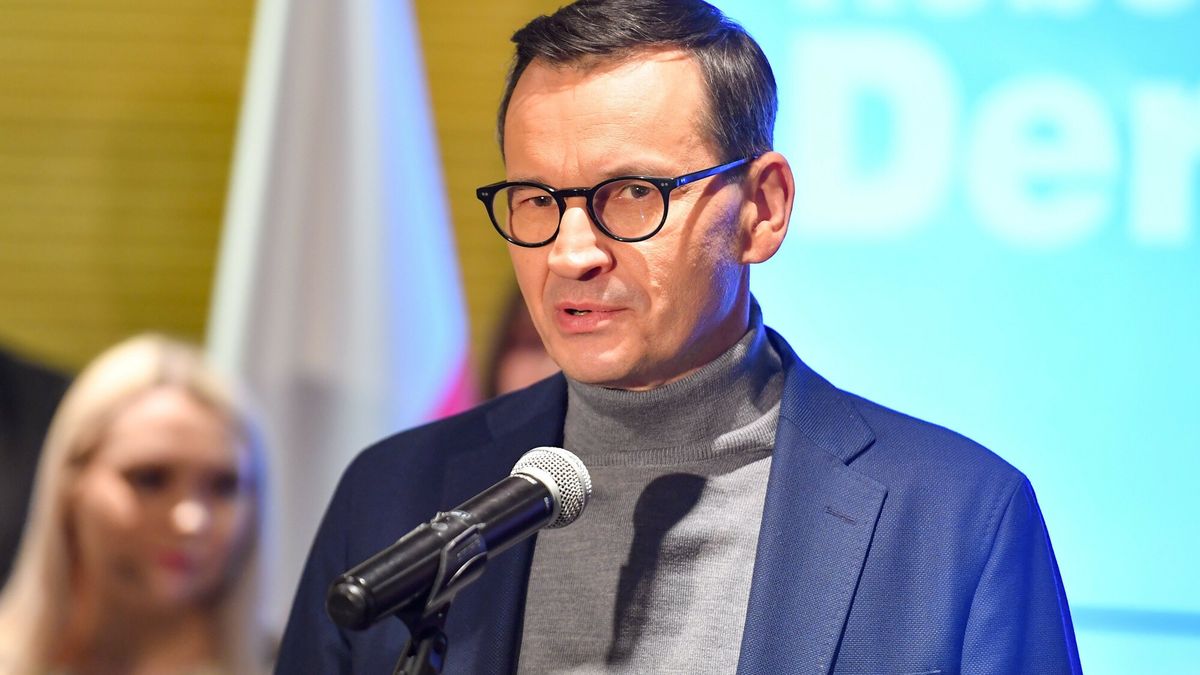 Robert Derewenda kandydatem PiS na prezydenta Lublina
Fot. Krzysztof Radzki/East News, 10.02.2024. Lublin. Prezentacja Roberta Derewendy jako kandydata PiS na prezydenta Lublina przez Mateusza Morawieckiego (n/z).
Krzysztof Radzki