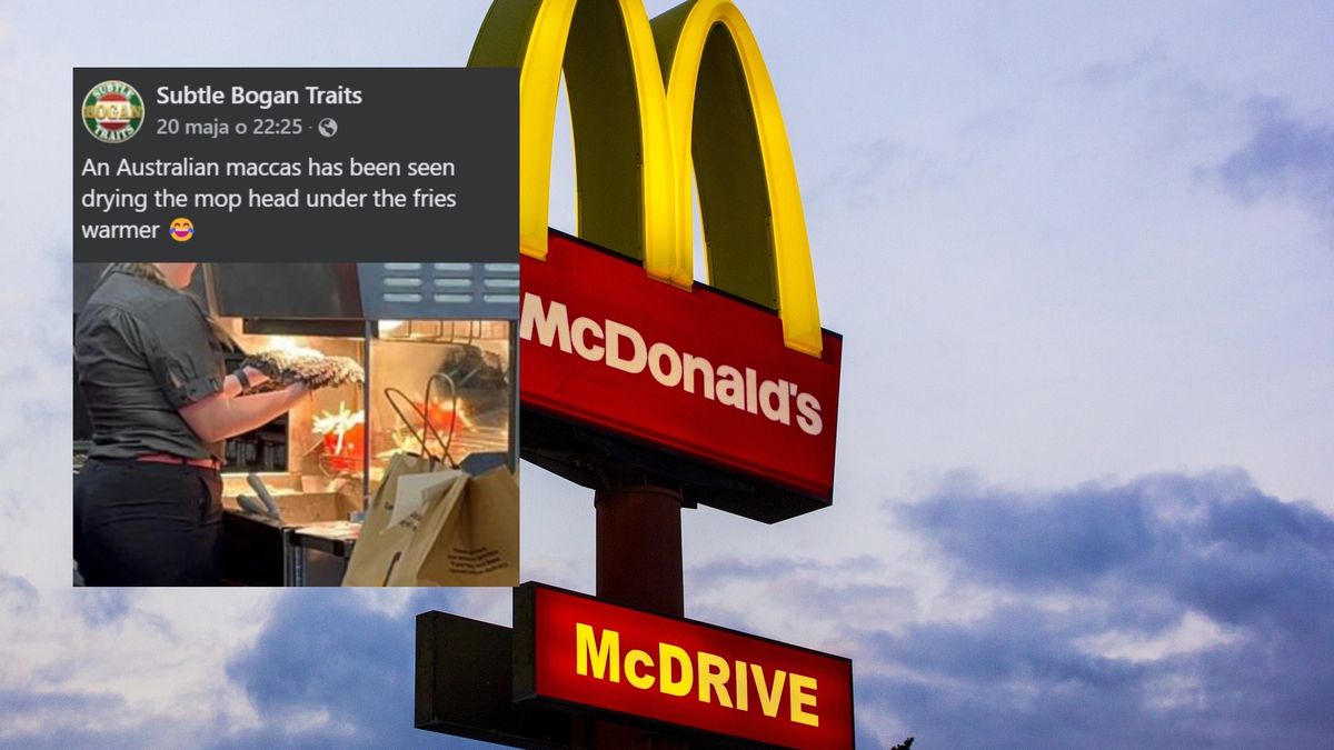 Pracownica sieci McDonald's przyłapana. Robiła to nad frytkami.