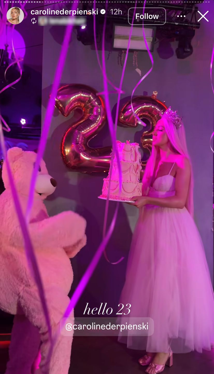 23. urodziny Caroline Derpienski